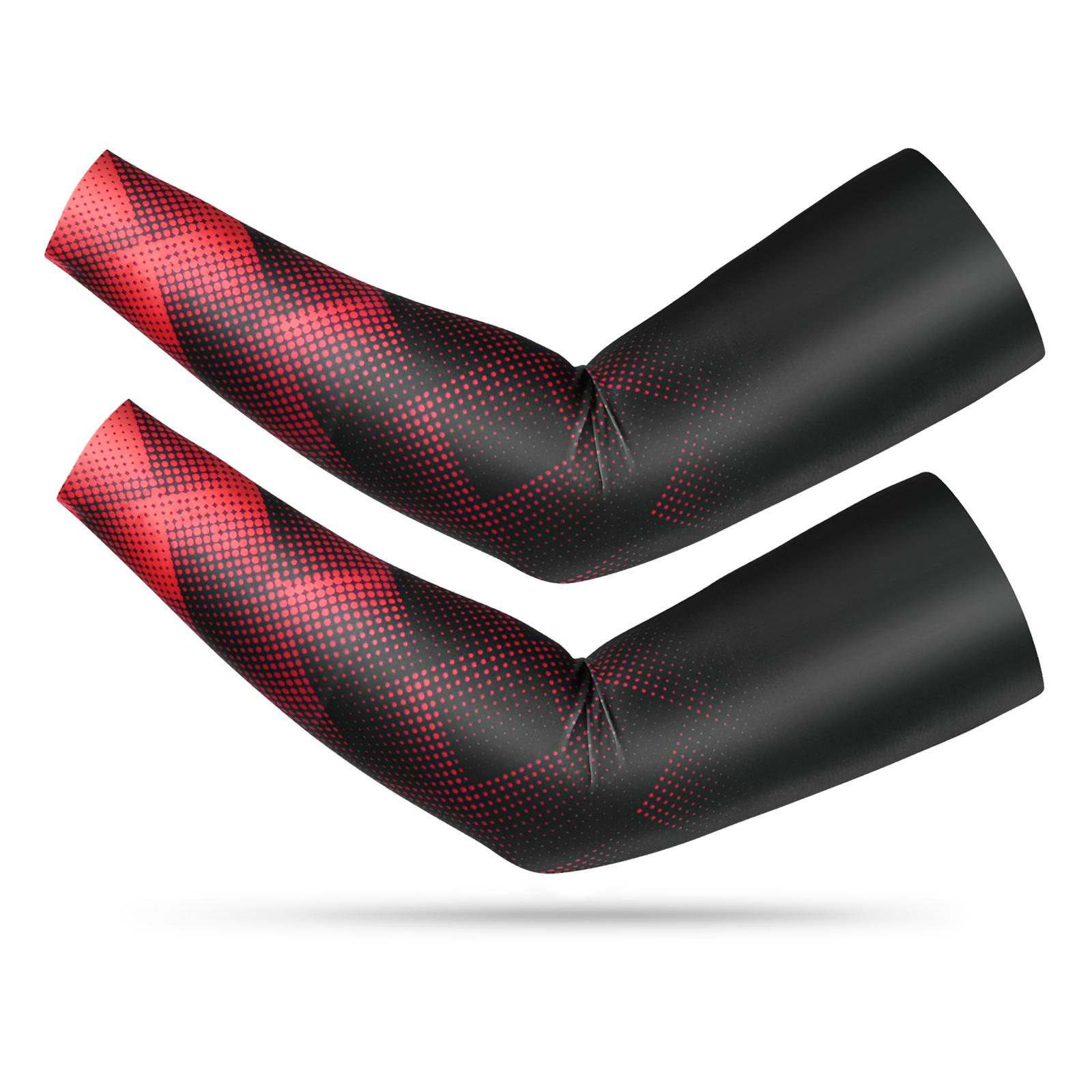 

Летние солнцезащитные нарукавники IceSilk дышащие нарукавники HotDay Велосипедная езда Спортивная охлаждающая рука красный