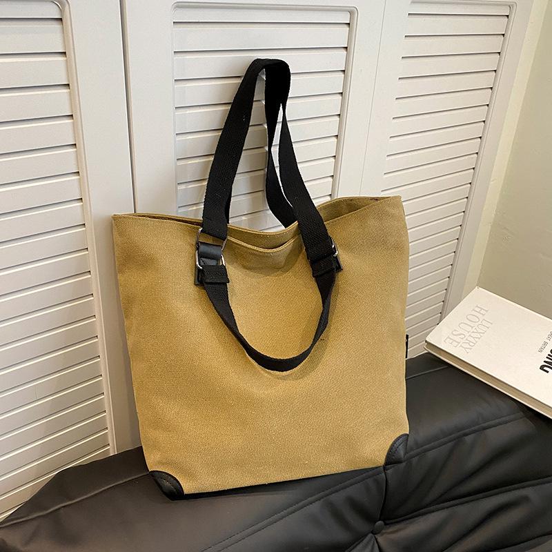 

Japanese Style Canvas Tote: Versatile, Fashionable Shoulder Bag for College, Campus & Commuting 40*16*34cm
