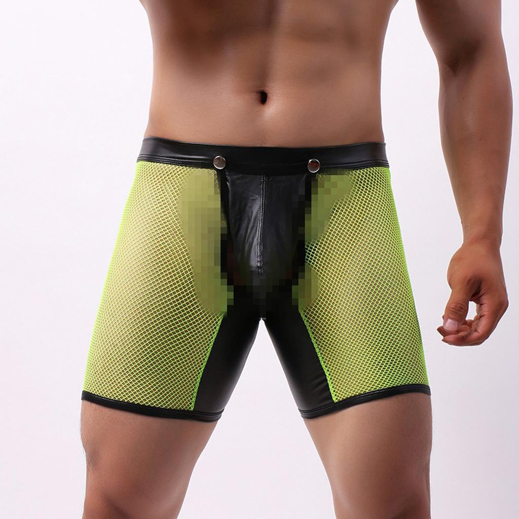 Man Sexy Mesh Hollow Out Lingerie Breathable Knickers Underpants Underwear