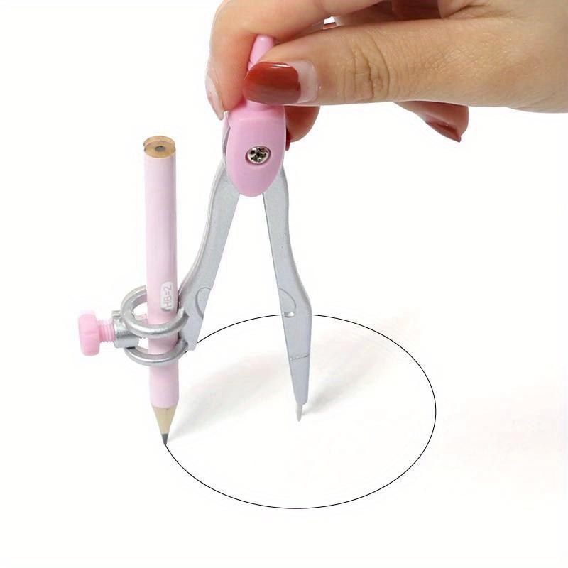 8pcs/Set, Ruler Compass Pencil Set, Geometry Math Drawing Stationery, School Supplies