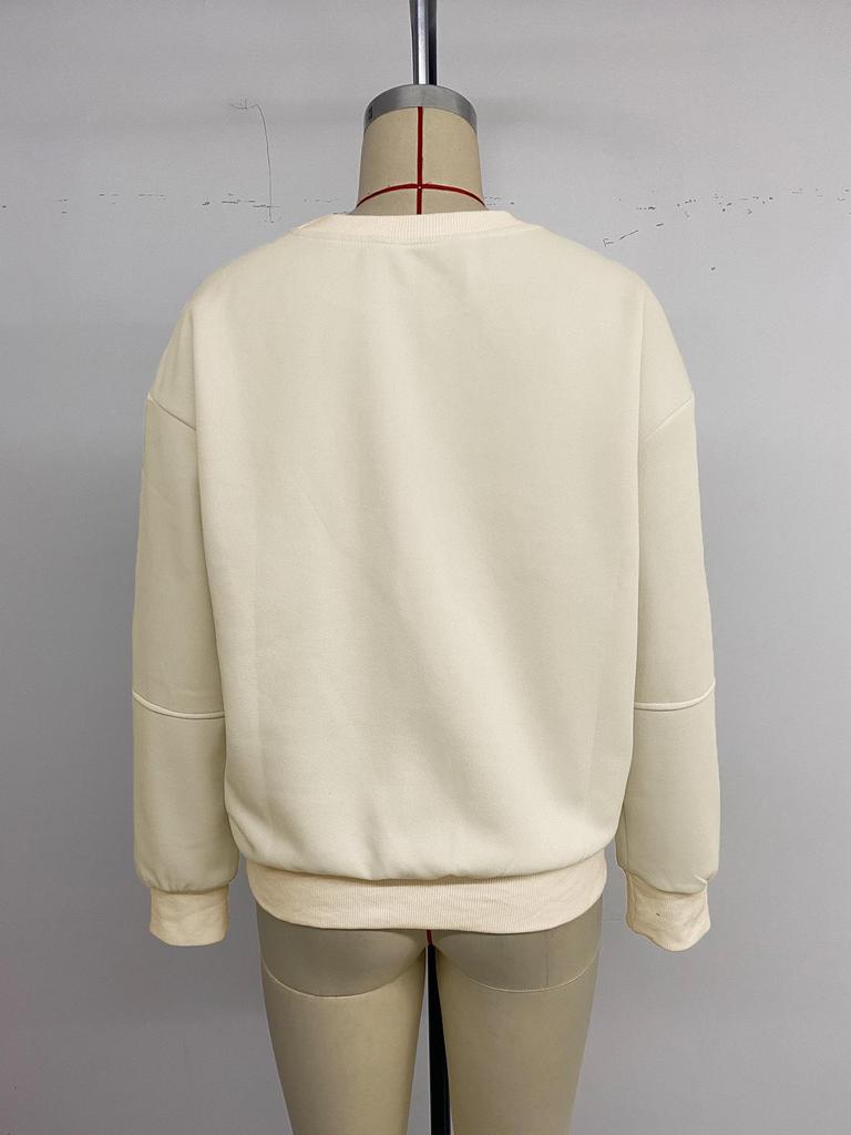 2026 Autumn/Winter European & American Women's Loose Long-Sleeve Retro Bowknot Pullover Hoodie