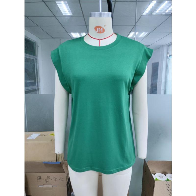 

2024 Женская весенне-летняя новая футболка с круглым вырезом, свободная, с короткими рукавами, полосатый топ 2XL