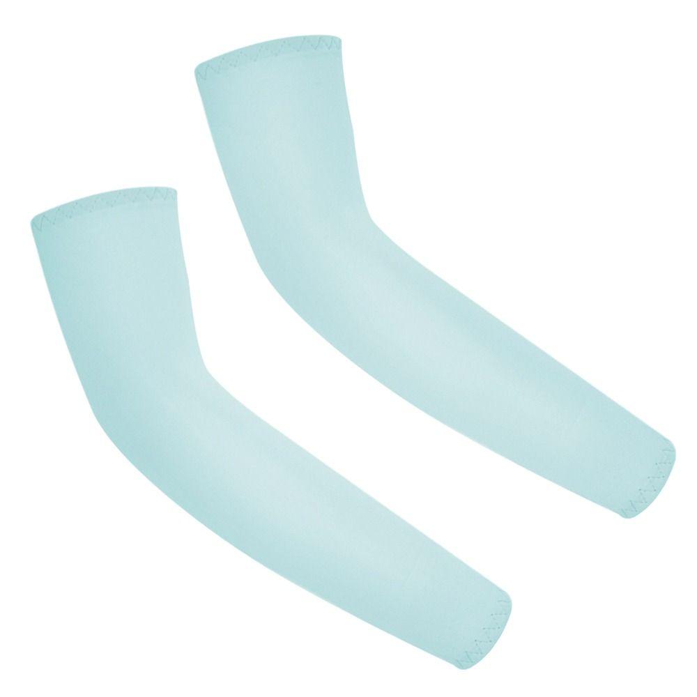 1 Pair Kids Sports Cooling Arm Sleeves Cover Sun UV Protection For 5-12 Years Girls Boys Elastic Ice Cuff Cycling Arm Warmer