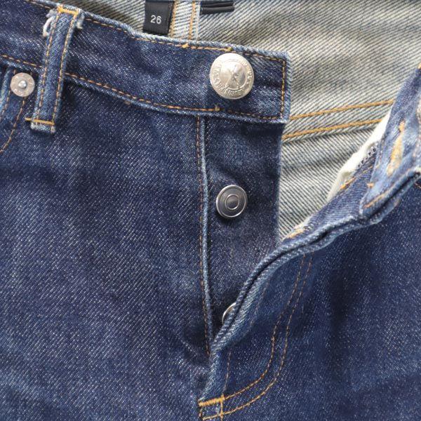 A.P.C. Straight Denim Pants W26 Button Fly Jeans Women Used