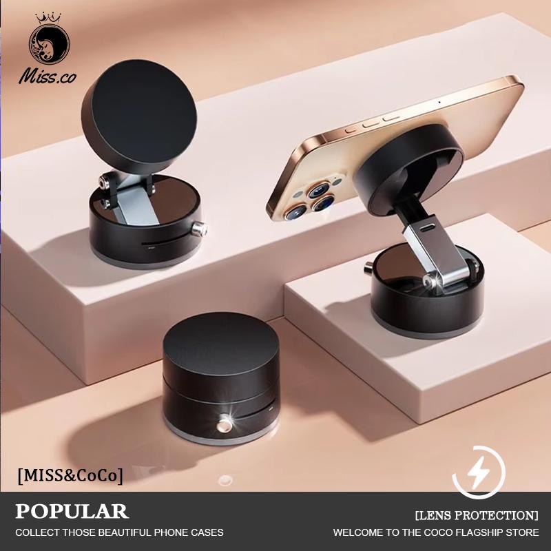 Vacuum Magnetic Suction Cup Folding Swivel Stand 360° Rotation Universal Vacuum Swivel Stand Multi Functional Car Phone Holder