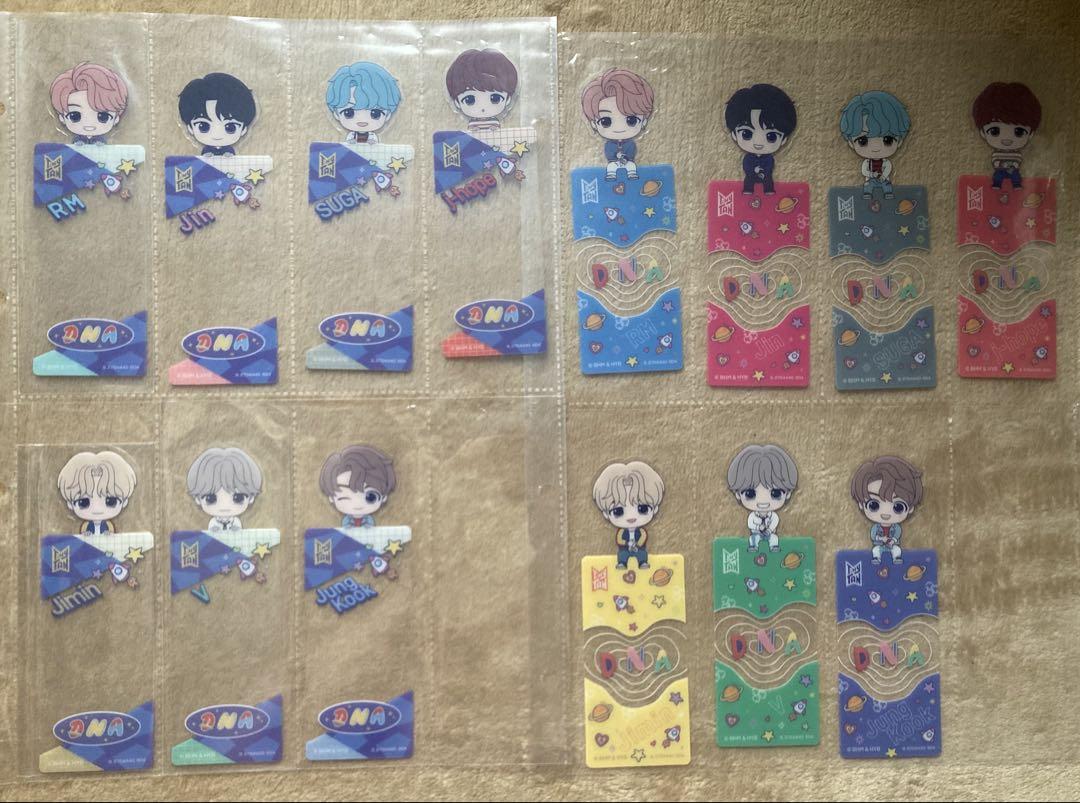 

[USED] TinyTAN Bookmark Collection DNA 14-sheet set