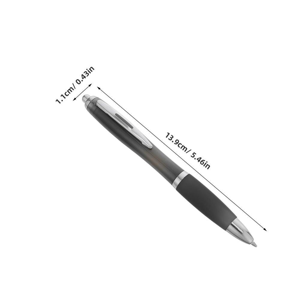 12Pcs Black Ink Retractable Ballpoint Pens Smooth Writing 1.0mm Medium Point Comfortable Grip for Office School Note Taking