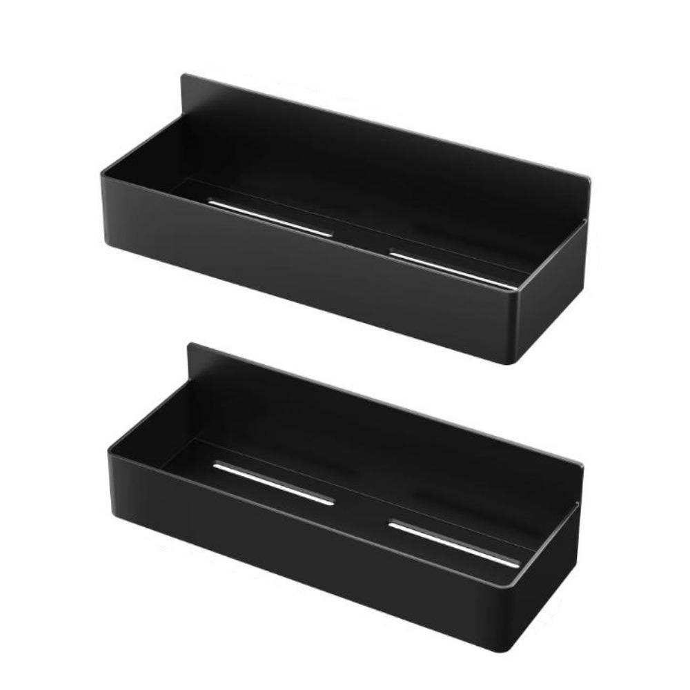 

2 шт. Пластиковые магнитные полки Экономия места Магнитные корзины для хранения Стиральная машина чёрный