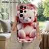 Phone Case: 2D Flat Samsung Galaxy A34 A35 M05 M06 S20 S22 S21 FE Plus 5G Protective Case, Couple Style, Little White Bear, Christmas and Halloween Gi