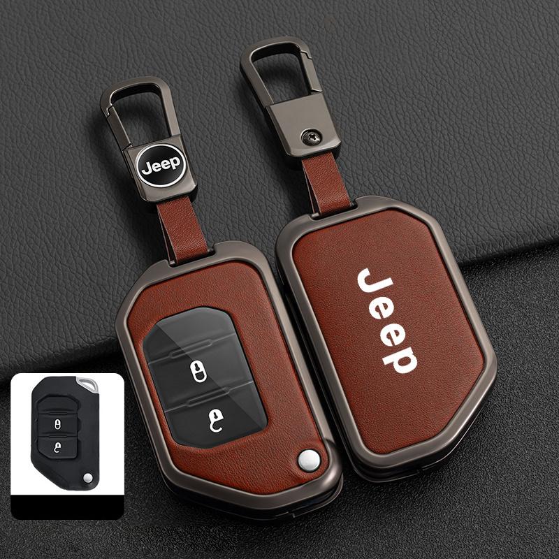 Car Remote Key Case Cover Protector Shell For Jeep Gladiator JT Sahara JLU Wrangler JL Rubicon 2018 2019 2 3 4 Button Flip Key
