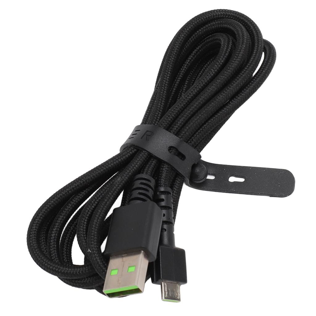 Charging Cable for Naga Pro Mouse Micro USB 5.9ft Long Antiwear Nylon Metal Mouse Charger Cord for