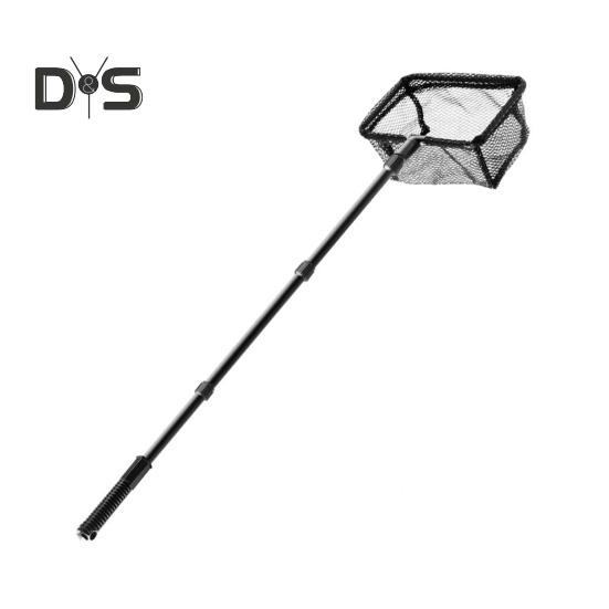 Minciog de pescuit cu mâner telescopic, mâner lung, plasă multifuncțională pentru skimmer de frunze de piscină, plasă cu ochiuri ultrafine