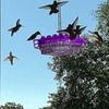 New Plastic Hex Hanging Hummingbird Feeder Handmade Bird Feeder For Outdoor Garden Yard Decoration Gift For Bird Lovers 4 Colors
