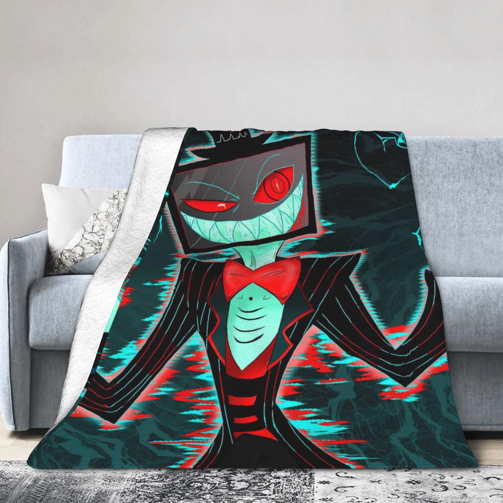 Cartoon Hazbins Hotels Vox Blankets Fleece Decoration Breathable Super Warm Throw Blanket for Bedding Office Plush Thin Quilt