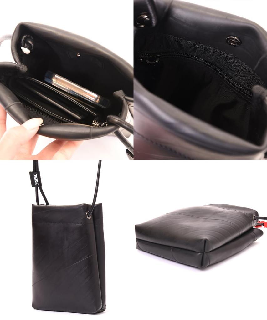 Leather Cord Shoulder Mini Shoulder Crossbody Genuine [Seal] Bag, Sacoche, Men's Bag, Small, Lightweight, Waterproof, Bag, Cost-Effective, Leather,