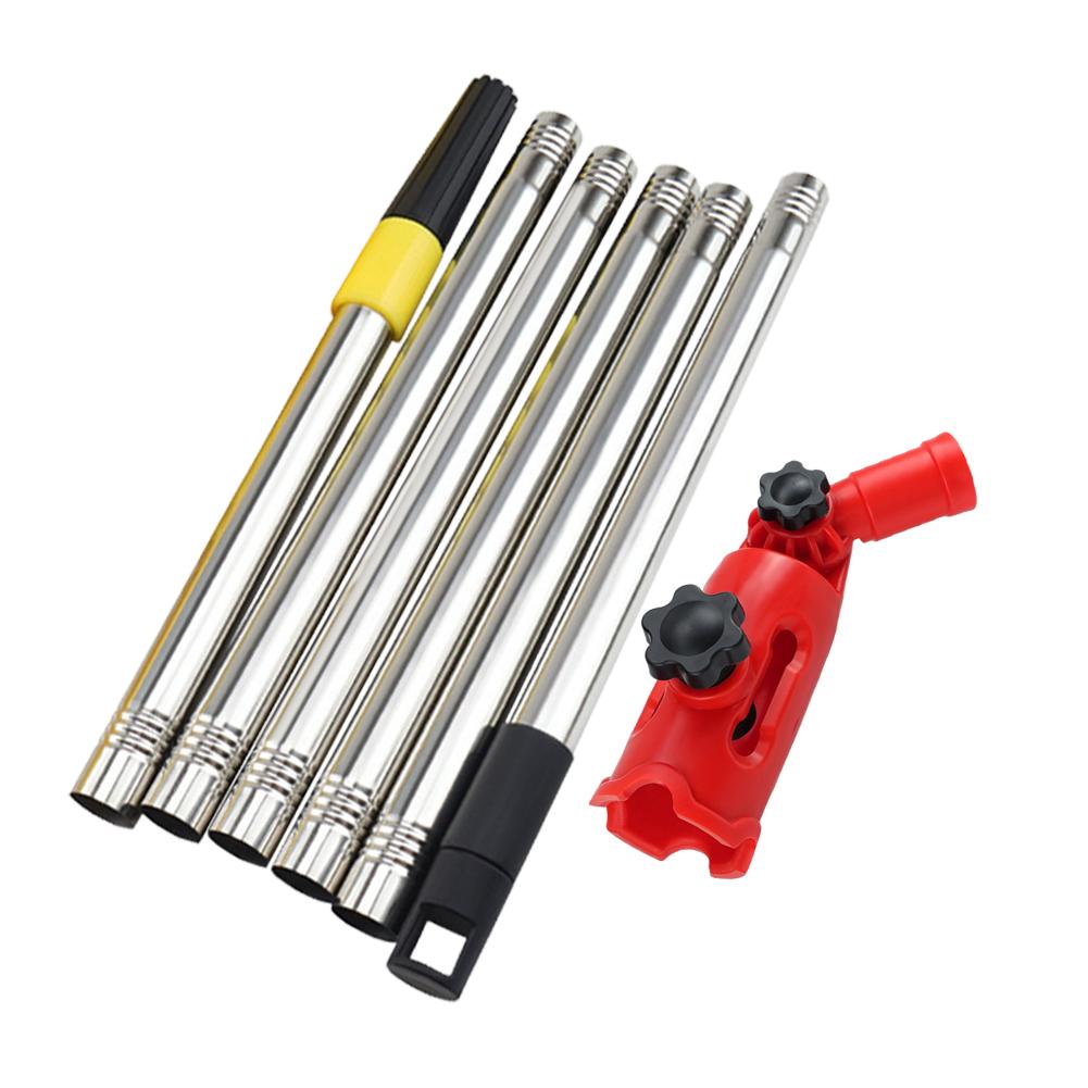 Multi-Angle Paint Brush Extender Telescopic Ceiling Wall Painting Rods Detachable Cleaning Brush Extender Stick for High Ceiling