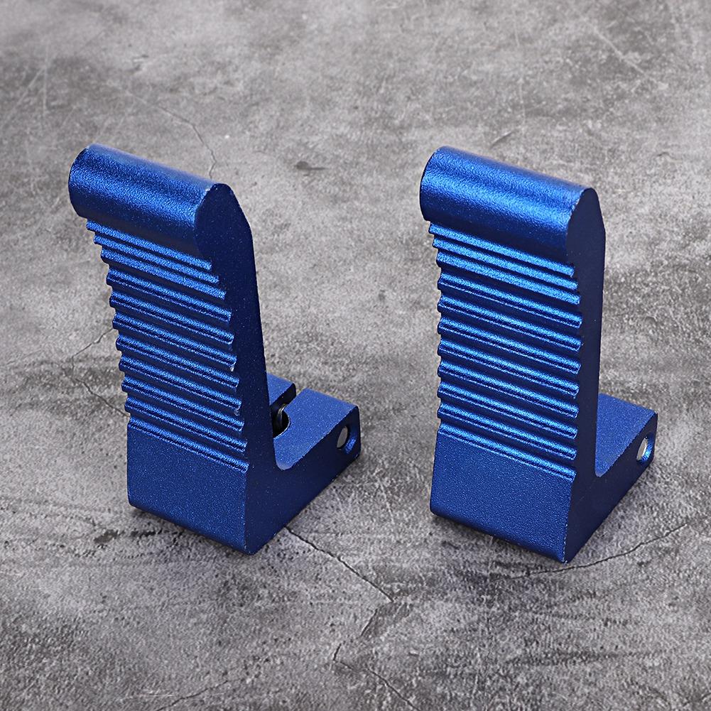 2PCS Motorcycle Foot Pedal Modification Accessories Fit For PEG REST 43CC 47CC 49CC (Blue)