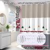 Bathroom Shower Curtain Waterproof Bathtub Bathing Curtains Easy Clean And Wipe Peva Shower Curtains Bathtub Curtain With Hooks