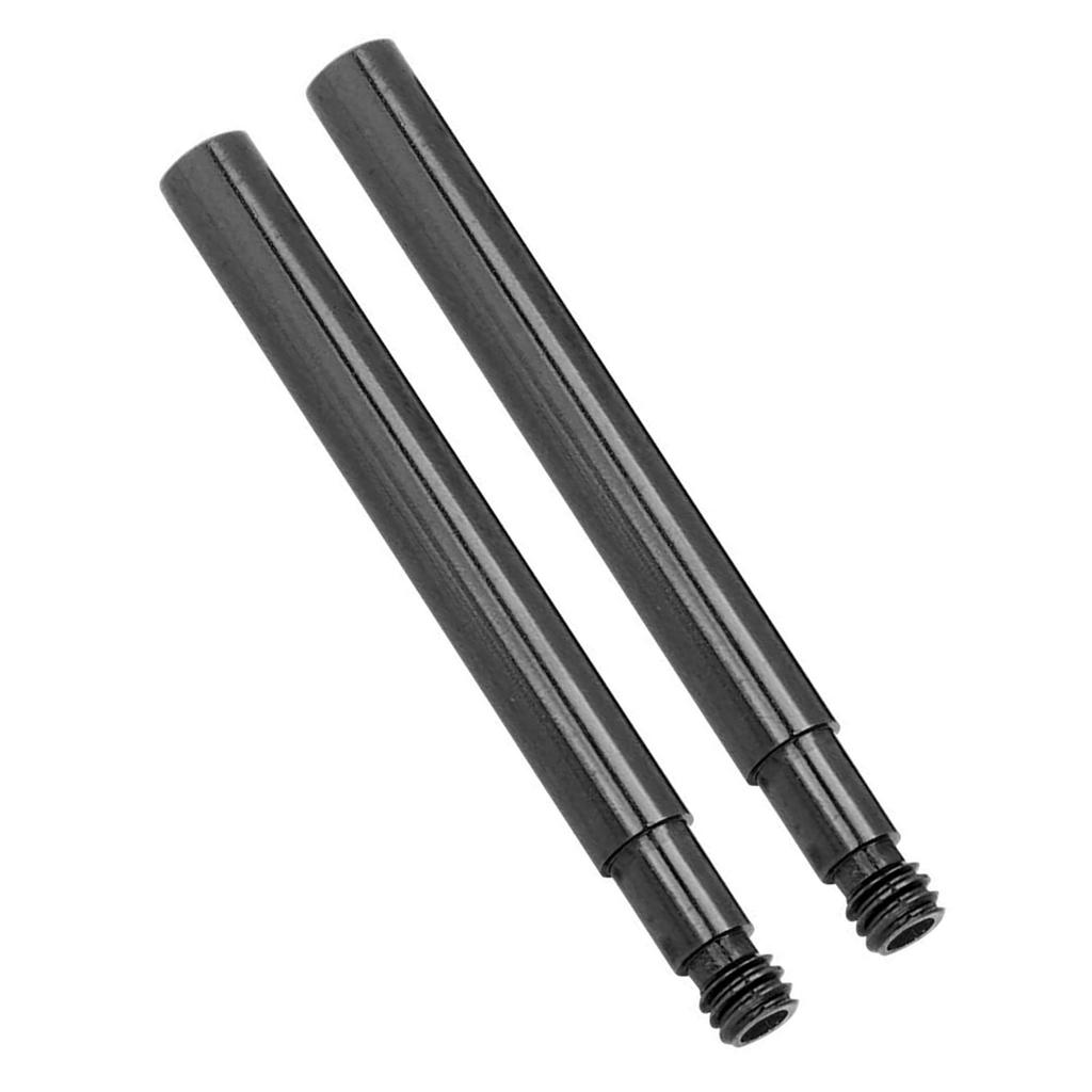 2Pcs 60mm Bicycle Presta Valve Extender Inner Tyre Valves Extension (Black)
