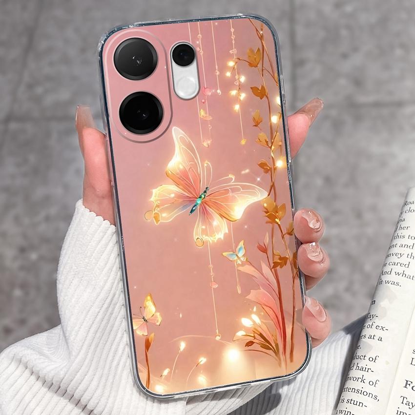 For Vivo V60 V50 V40 Lite V40e V30e V20 Pro SE Phone Case Beautiful Mountain Range Patterns Transparent TPU Anti Slip Soft Back Covers For Vivo Casing