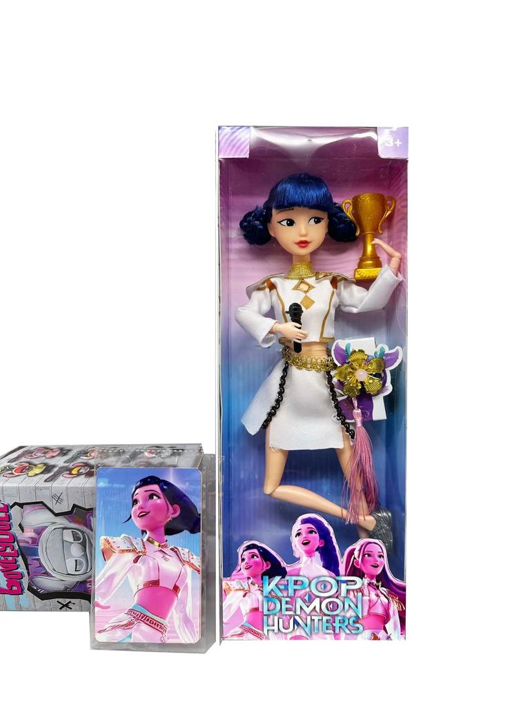 @_ Vinylpuppen Spielzeug Kpop Dämonenjäger Actionfigur Spielzeug Rumi Mira Zoey Schöne Prinzessin Baby Mädchen Plastik DIY Spielzeug für Mädchen_$