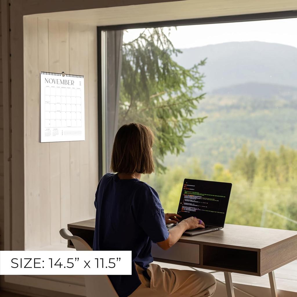 Beautiful 2025-2026 Wall Calendar - Runs from June 2025 Until December 2026 – Large 14.5"x11.5" Office Wall Calendar for Easy Organizing