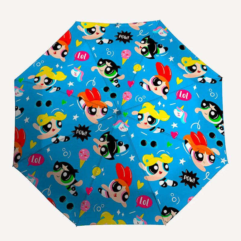 

1pc Powerpuff Girls umbrella - automatic opening and closing, sturdy iron frame, formal occasions yy251027041