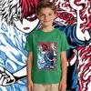 Boys Girls Cotton T Shirt My Hero Academia Shoto Anime Print Kids Casual Short Sleeve Top Soft Breathable Summer Clothing