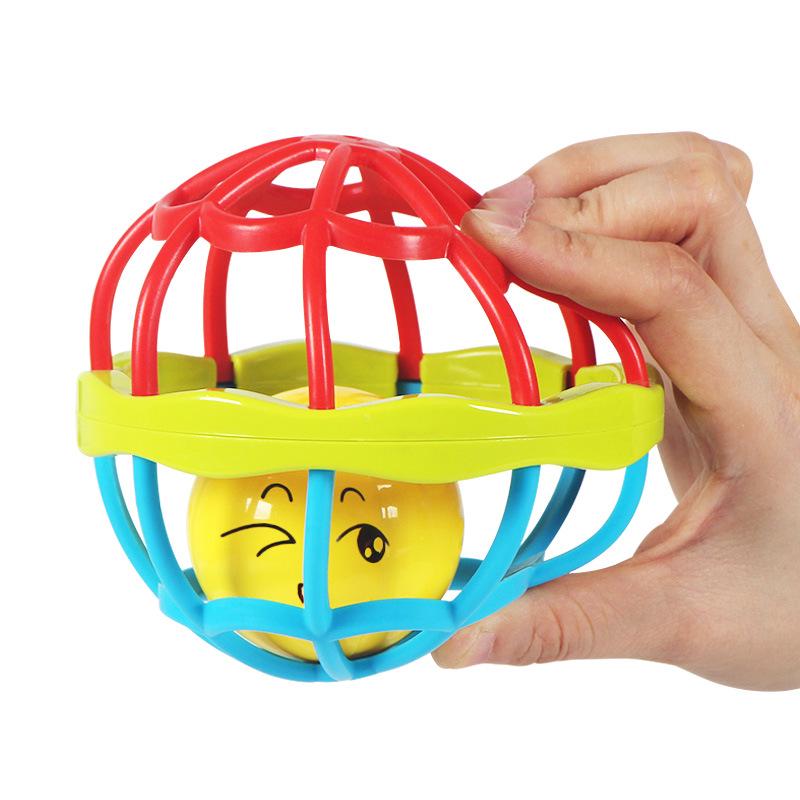 Soft Rubber Baby Teether and Rattle: Educational Toy for Infants 0-1 Year