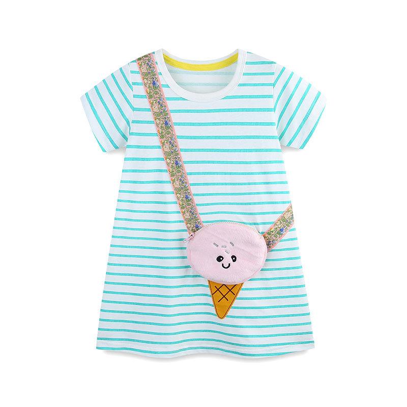 Fashion Children s Clothing T-shirts Children s Cartoon Printed T-shirts Summer Knitted Cotton Round Neck Boys Tops 90