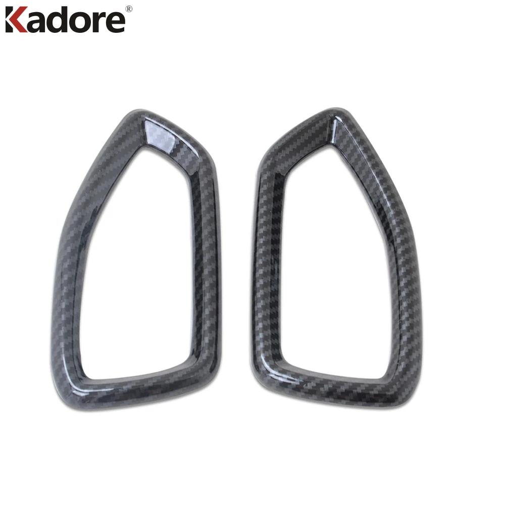 Car Front Side Air Condition Vent Outlet Cover Trim For Hyundai Santa Fe Carbon Fiber Interior Accessories