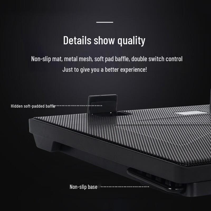 EKL 15.6-inch Laptop Cooling Pad with Adjustable Fan Speed