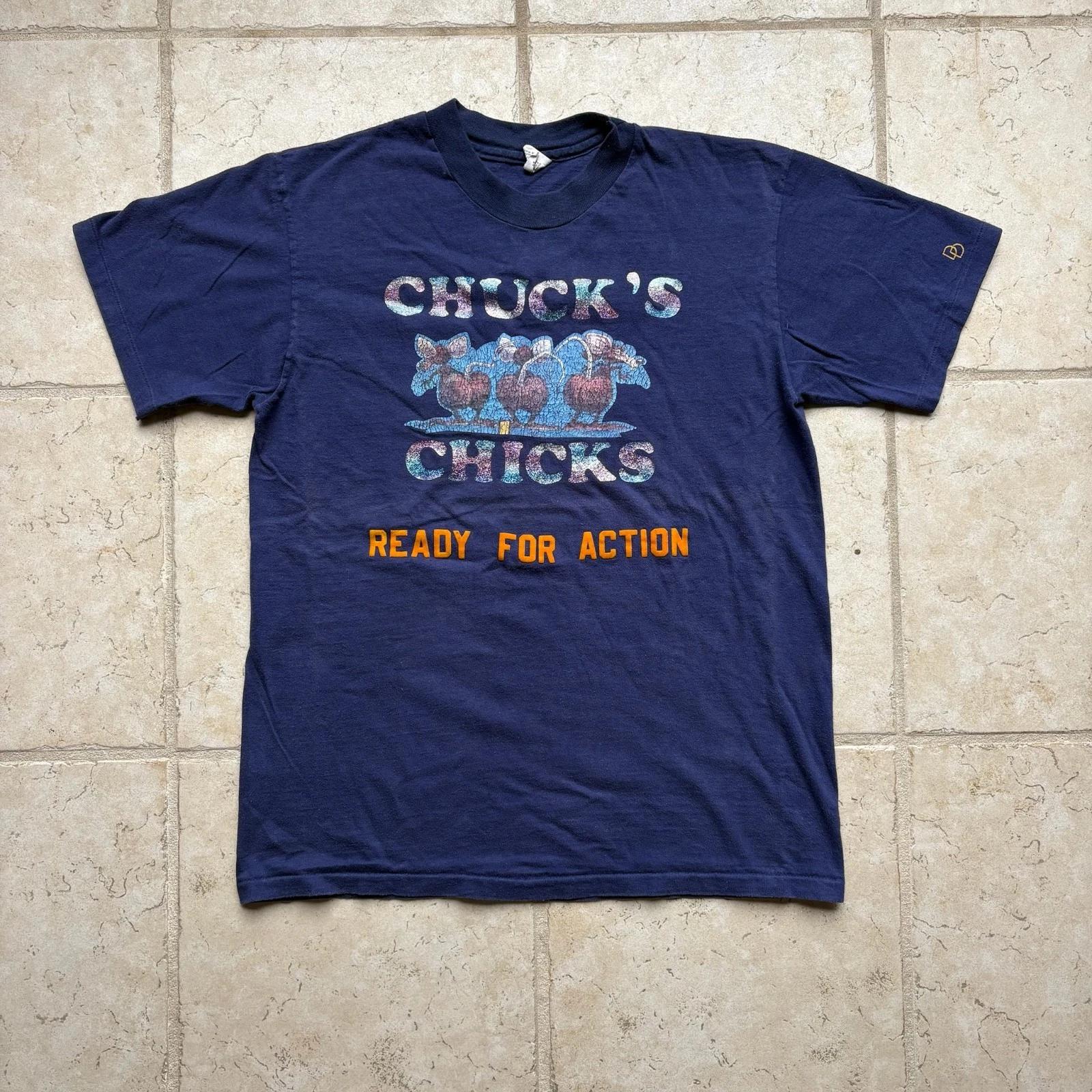 

Vintage 90s Chuck’s Chicks KC The Body T Shirt Single Stitch Made in USA Large 2XL