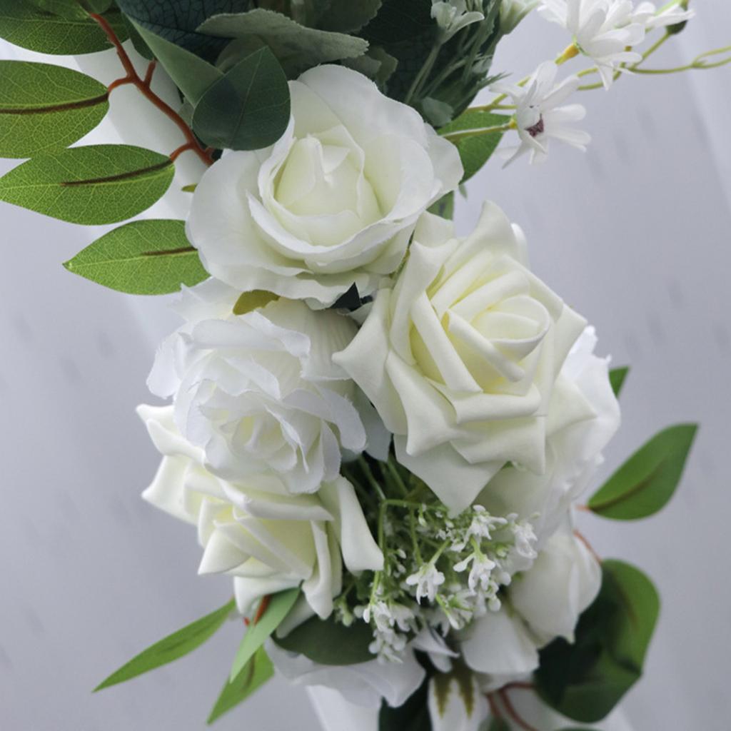 Artificial Flower Swag Set for Wedding Welcome Signs Floral Decorations Faux Wedding Arch Flowers