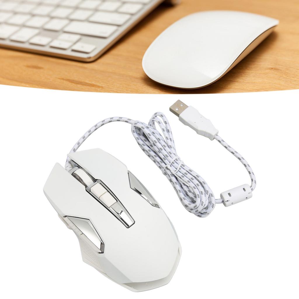 RGB Gaming Mouse 7200 DPI Programmable Buttons Backlight Software Support       Button USB Wired Game Mouse