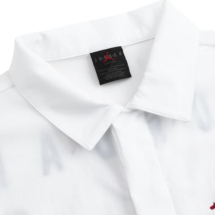 New Jordan Letter Kids' Top Summer Children Aged 3 7 Years Old White HM4779-100