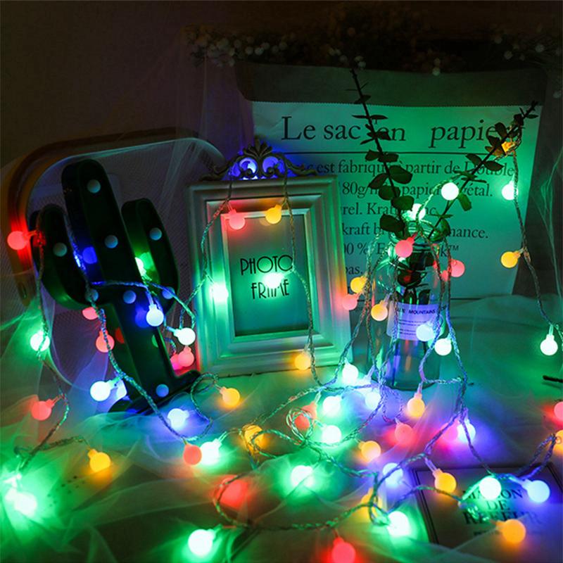 Elk Bell String Light LED Christmas Decor For Home Hanging Garland Christmas Tree Decor Ornament Navidad 2020 Xmas Gift New Year