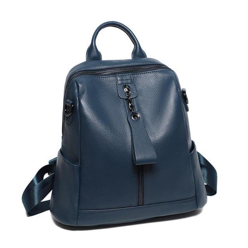 Backpack women's new first-layer cowhide leather women's bag versatile casual large-capacity satchel women's travel backpack