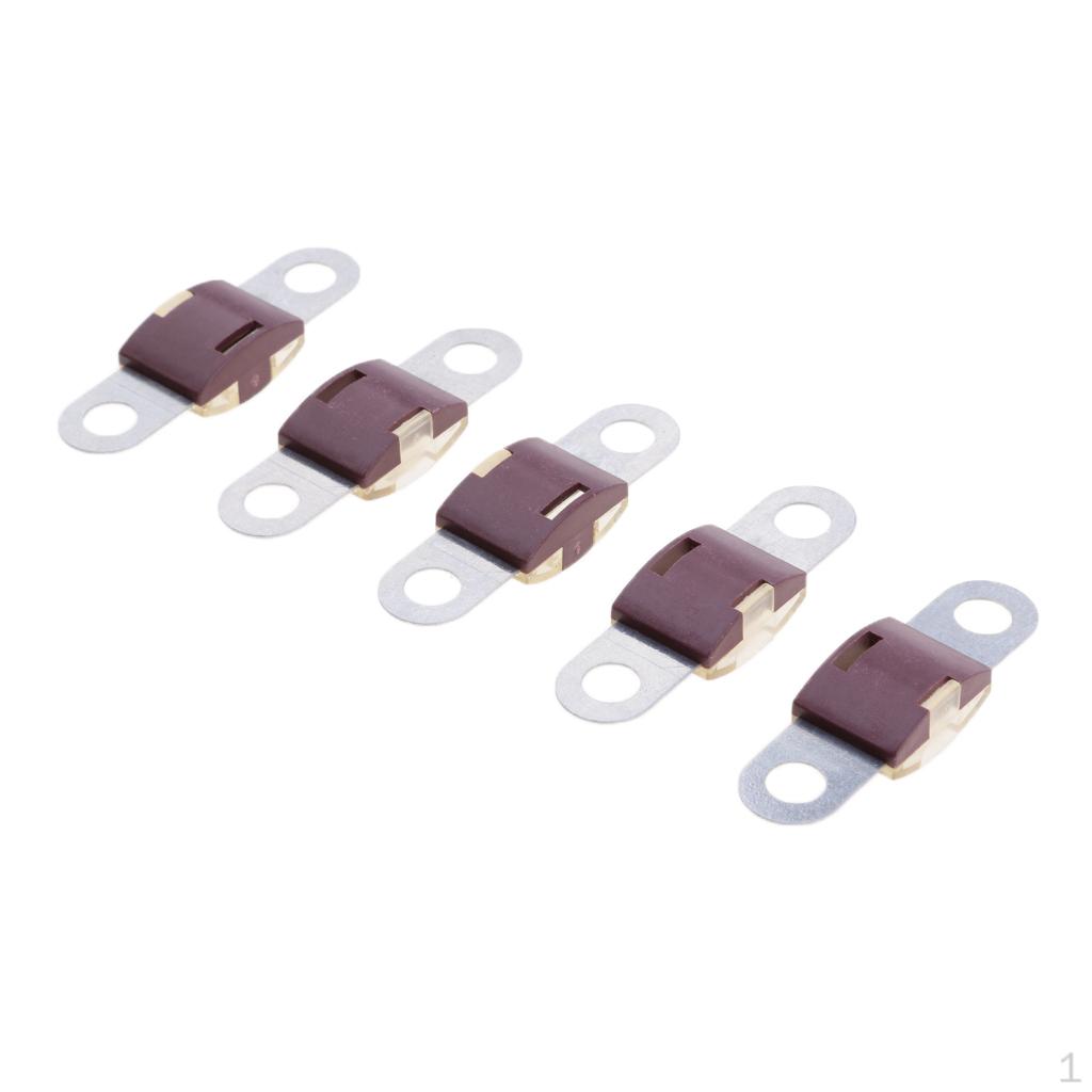 

5 Pieces Heavy Duty Truck Boat Midi Strip Fuses - Coffee, 70A
