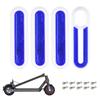 Electric Scooter Rear Side Wheel Cover Reflector with Screws Electric Scooter Side Cover Reflective Strip Replacements