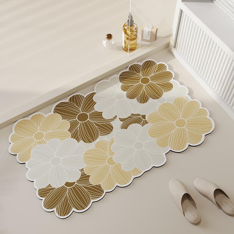 

Простой ветряной бытовой коврик из диатомовой грязи, который можно резать и за которым легко ухаживать, впитывающий нескользящий быстросохнущий износостойкий грязный коврик 40 * 60cm