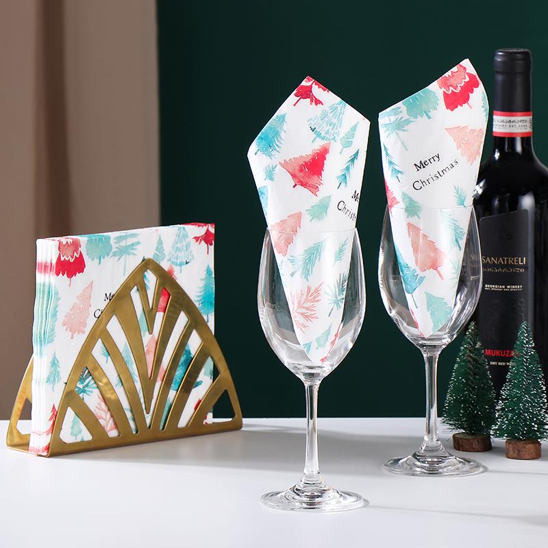 20pcs/Pac 33*33cm 2-Ply Disposable Party Napkin Christmas Pattern