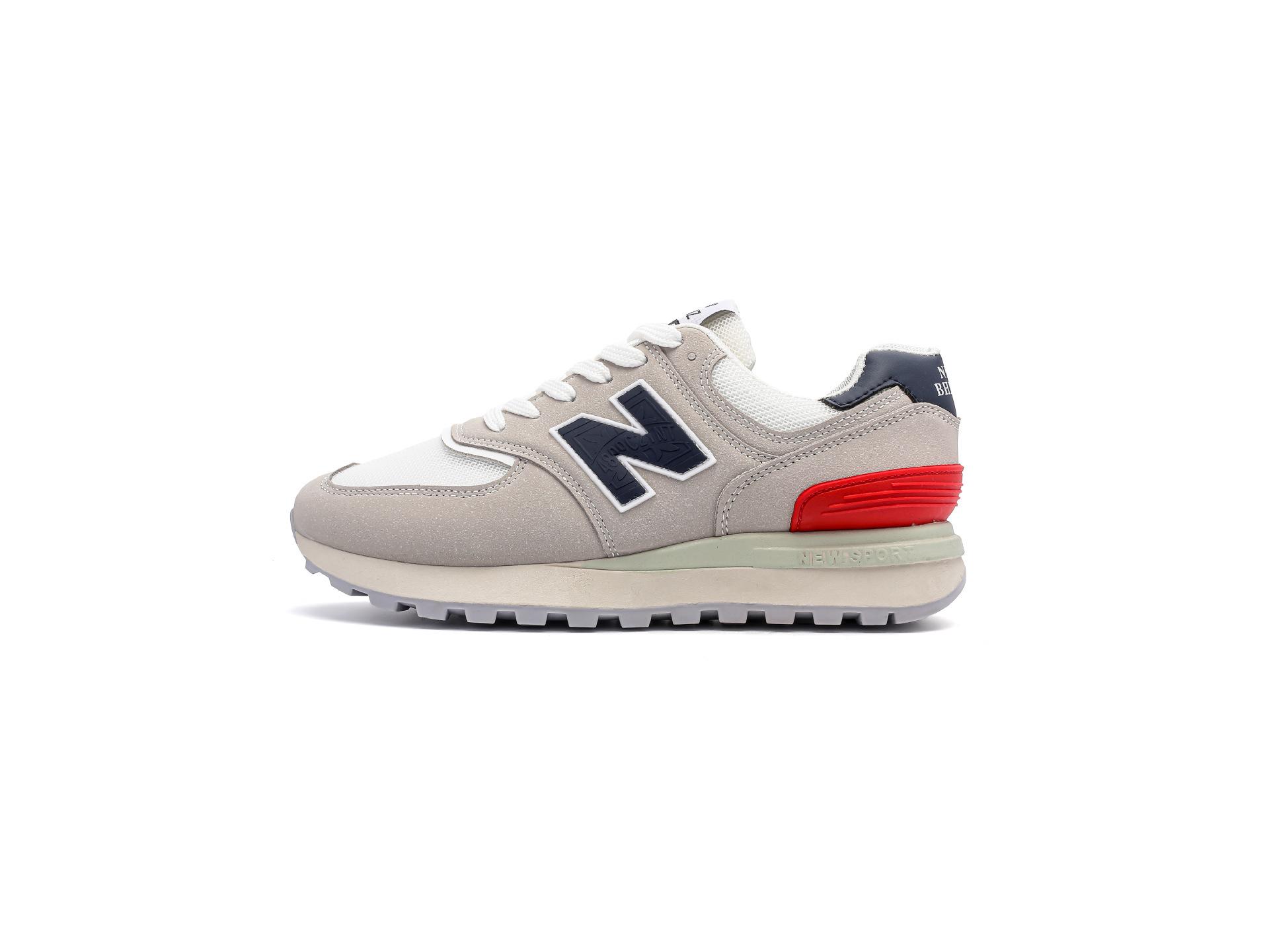 

Класичні чоловічі кросівки New Balance - Ретро унісекс повсякденне спортивне взуття 41 білий