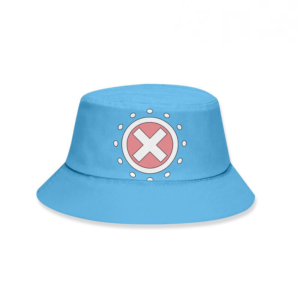 Unisex Printed Bucket Hat Japanese Anime Cartoon Graphic Sun Hat Foldable Outdoor Beach Fisherman Headwear Men Women Travel