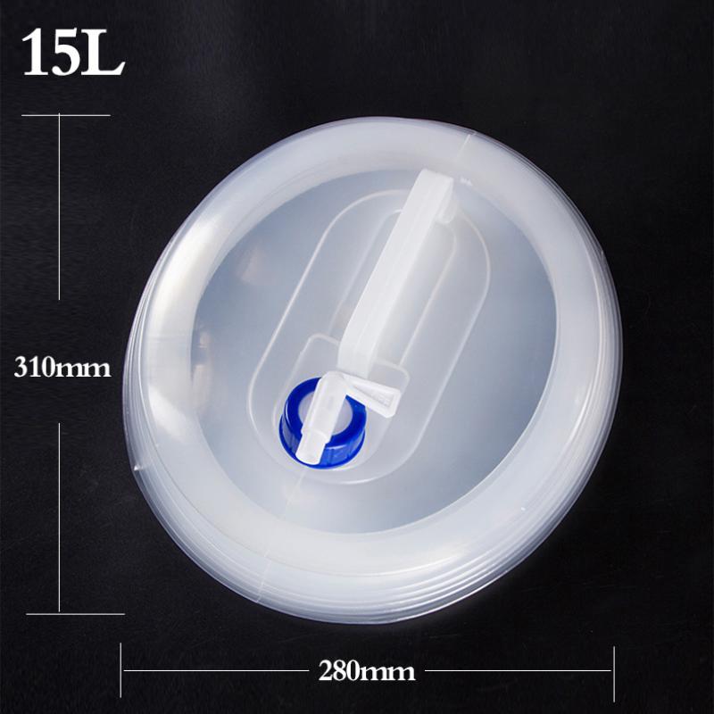 

Уличное складное ведро Складная сумка для воды Выживание Хранение воды Портативный контейнер для переноски воды Походное кемпинговое оборудование 15L