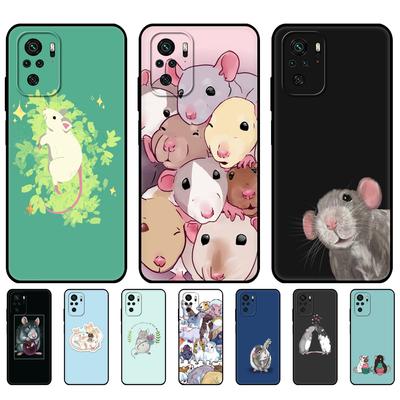 Black Tpu Case For Samsung Galaxy A12 A22 A32 A42 A52 A72 4g 5g S21 PLUS Ultra Back Cover Mouse Rat