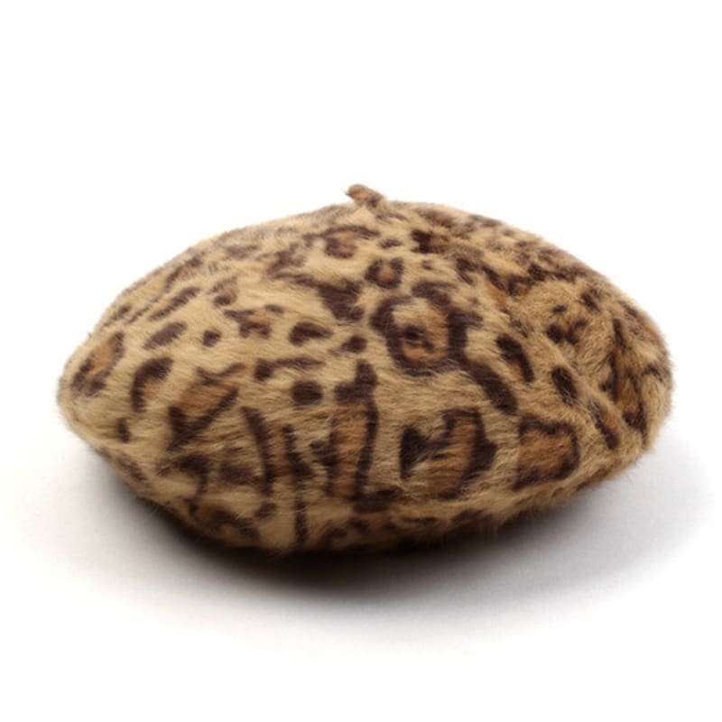 Universelle Chemie Leopardenfell Beige Baskenmütze
