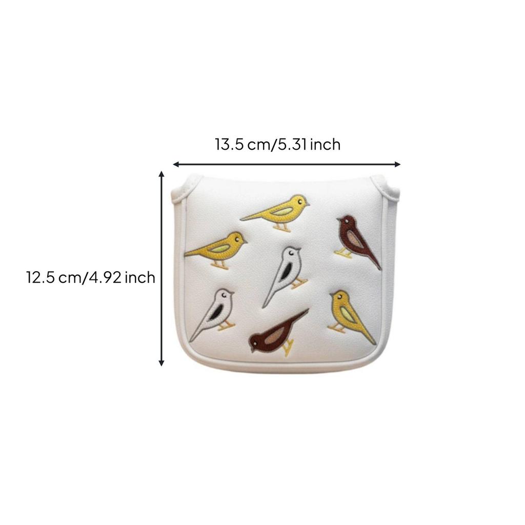 Embroidered Golf Club Headcover | Guarding Pull-on Construction PU Leather,