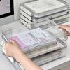 Dokumentenaufbewahrungsbox, Schreibtischdokumente, A4-Daten-Sortierbox, Haushaltsregisterbuch, Aktenordner, Staubdicht und Feuchtigkeitsbeständig