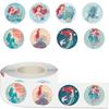 Mermaid Princess Curl Stickers - 500 Waterproof, Self-Adhesive Sheets of Hot Cartoon Characters